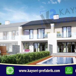 325 mt2 Butik Dubleks Prefabrik Villa