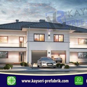 400 mt2 Butik Dubleks Prefabrik Villa